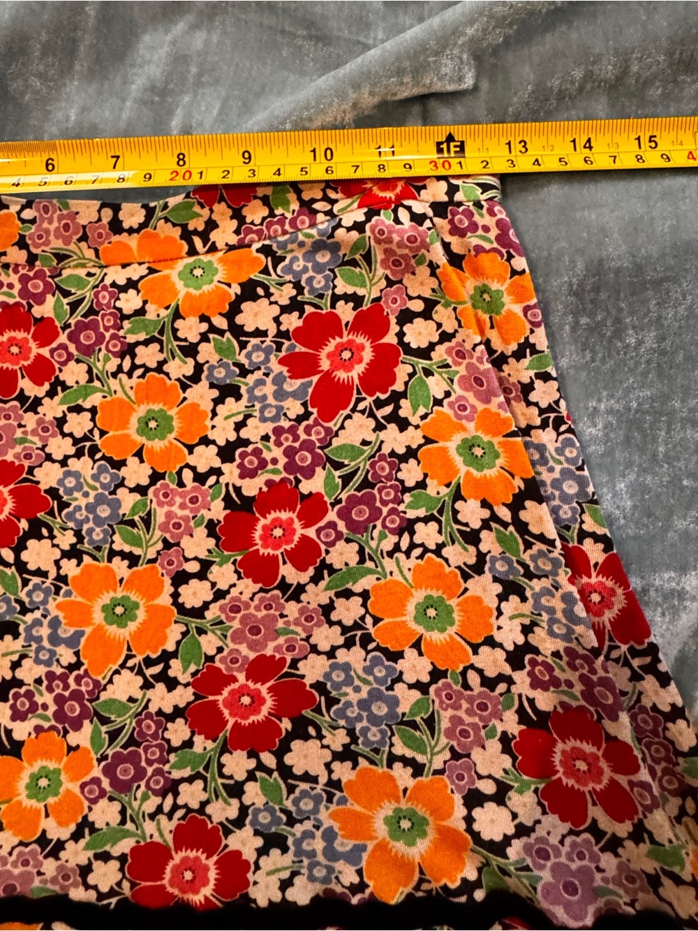 Floral Tiered Ruffle Skirt - Multicolor - Picture 5 of 7
